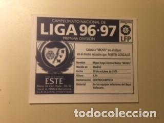 Cromos de f&uacute;tbol: ESTE 96-97 MICHEL COLOCA NUNCA PEGADO - Foto 2