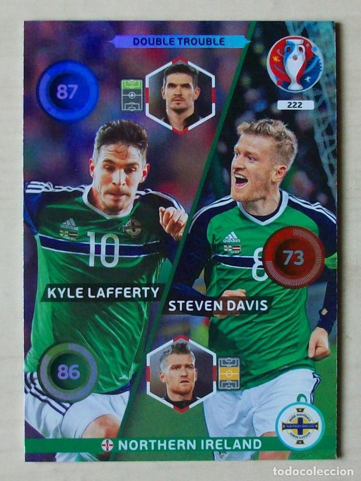 Cromos de f&uacute;tbol: 222 LAFFERTY - STEVEN DAVIS IRLANDA DEL NORTE ADRENALYN XL EUROCOPA FRANCIA 2016