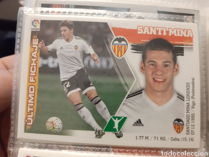 Cromos de f&uacute;tbol: EDICIONES ESTE 2015 2016 VALENCIA MINA FICHAJE - Foto 1