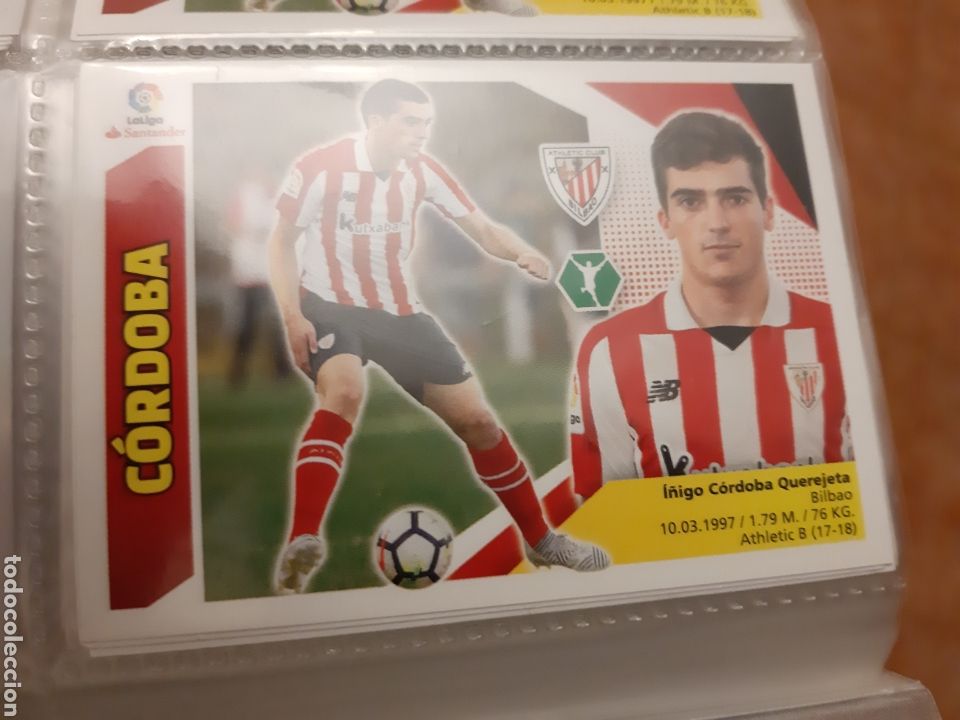 Football Stickers: EDICIONES ESTE 2017 2018 C&Oacute;RDOBA ATH BILBAO COLOCA