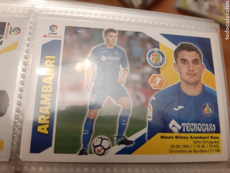 Cromos de f&uacute;tbol: EDICIONES ESTE 2017 2018 ARAMBARRI GETAFE COLOCA - Foto 1