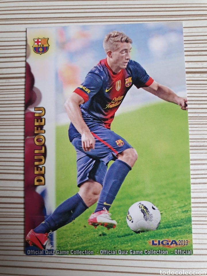 Figurine di Calcio: 1248 DEULOFEU(F.C.BARCELONA)-MUNDICROMO 2012 2013 PLATINUM 12 13
