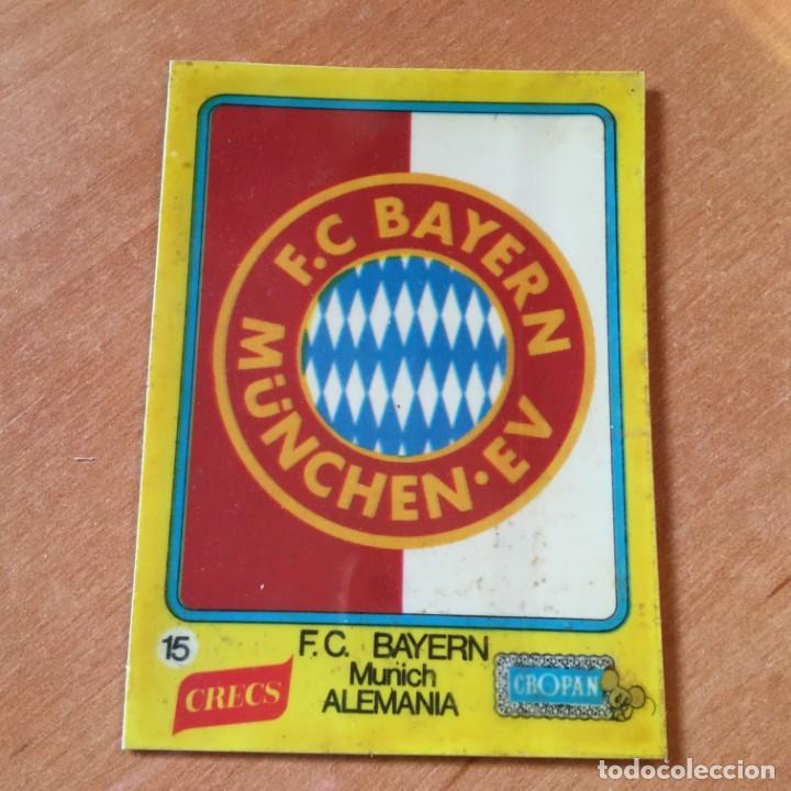 Cromos de F&uacute;tbol: Antiguo Cromo Pl&aacute;stico Crecs Cropan n&ordm; 15 de - Escudos Futbol Grandes Equipos de Europa -