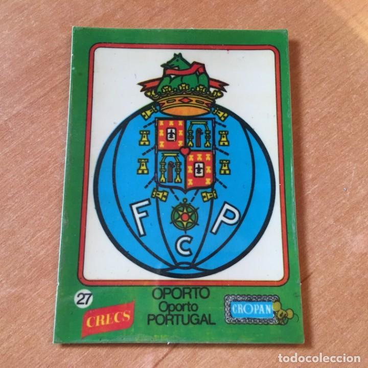 Cromos de F&uacute;tbol: Antiguo Cromo Pl&aacute;stico Crecs Cropan n&ordm; 27 de - Escudos Futbol Grandes Equipos de Europa -
