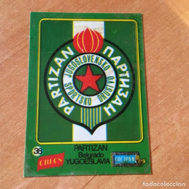 Cromos de F&uacute;tbol: Antiguo Cromo Pl&aacute;stico Crecs Cropan n&ordm; 38 de - Escudos Futbol Grandes Equipos de Europa -