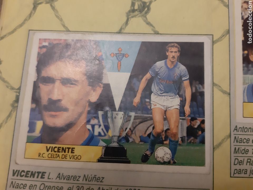 Cromos de f&uacute;tbol: EDICIONES ESTE 87 88 RECORTADO CELTA VICENTE - Foto 1