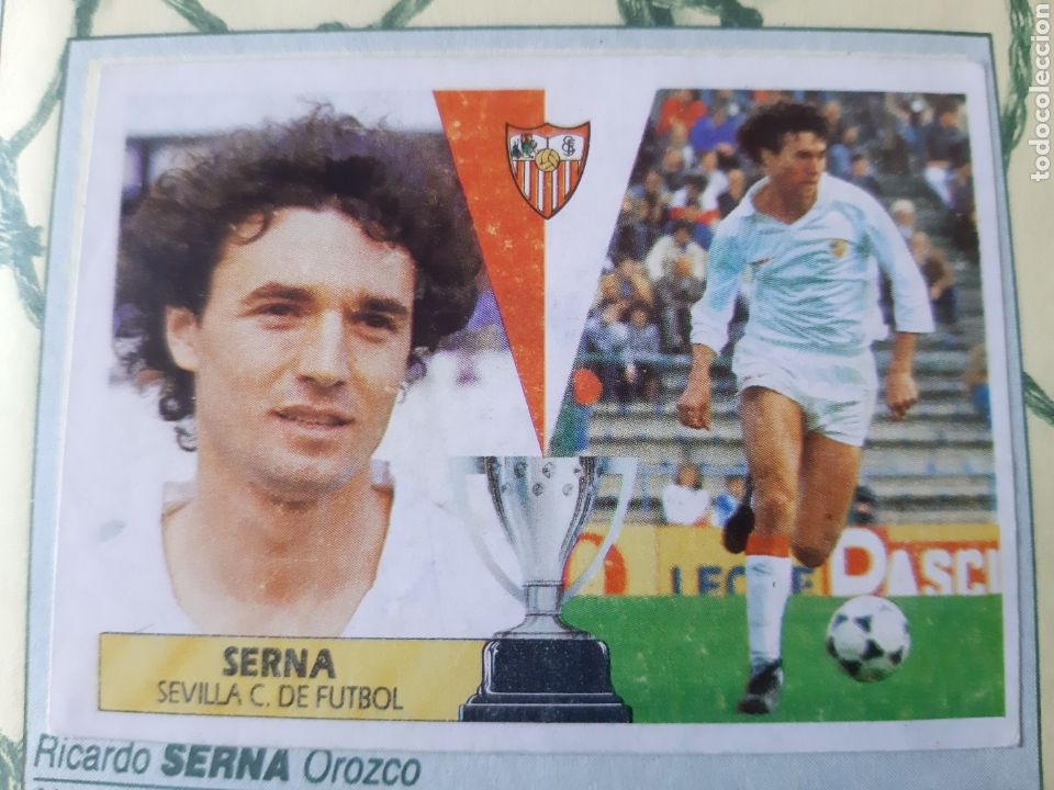 Cromos de f&uacute;tbol: EDICIONES ESTE 87 88 RECORTADO SEVILLA SERNA - Foto 1