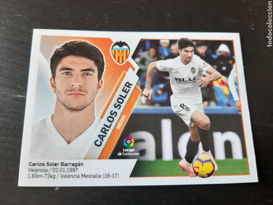 Cromos de f&uacute;tbol: EDICIONES ESTE PANINI 2019 2020 VALENCIA SOLER N&deg;12 - Foto 1