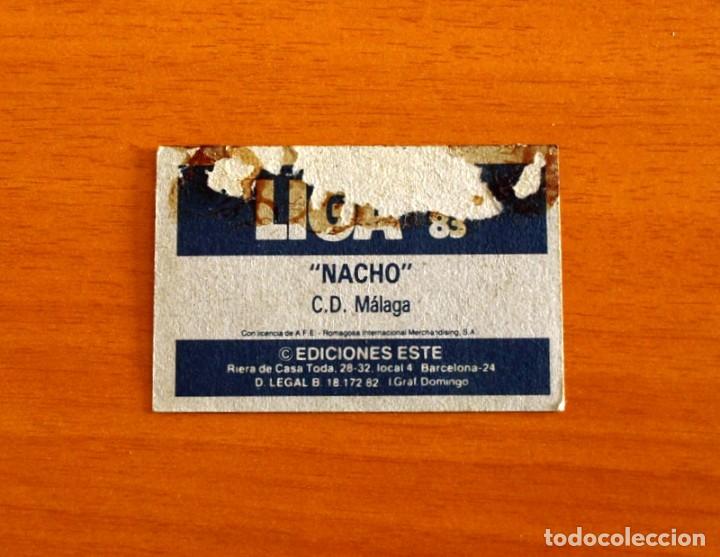 Cromos de f&uacute;tbol: M&aacute;laga - Nacho - Ediciones Este 1982-1983, 82-83 - Foto 2