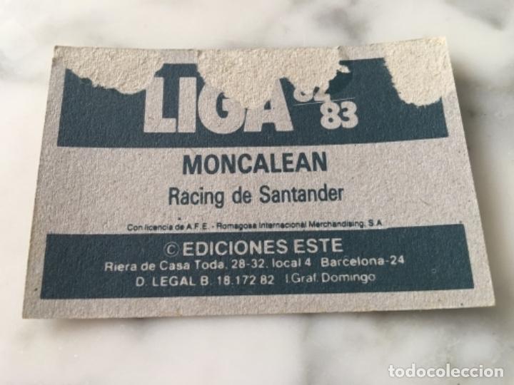 Cromos de f&uacute;tbol: Este 82-83 Moncalean baja despegado - Foto 2