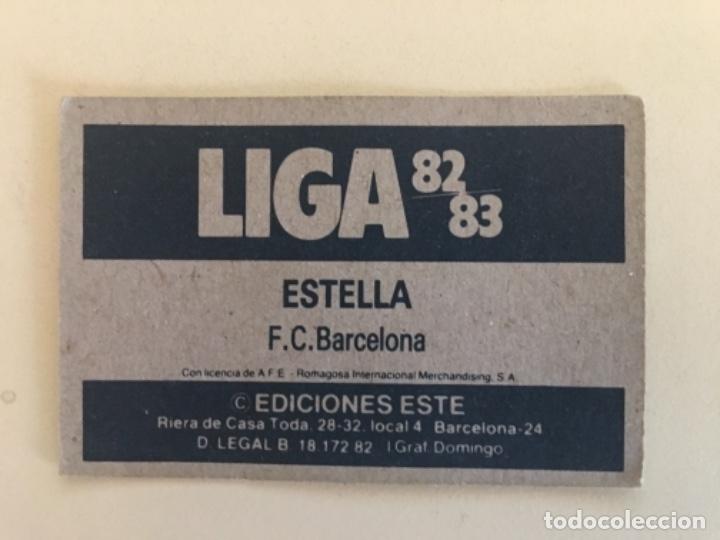 Cromos de f&uacute;tbol: Este 82-83 Estella nunca pegado - Foto 2