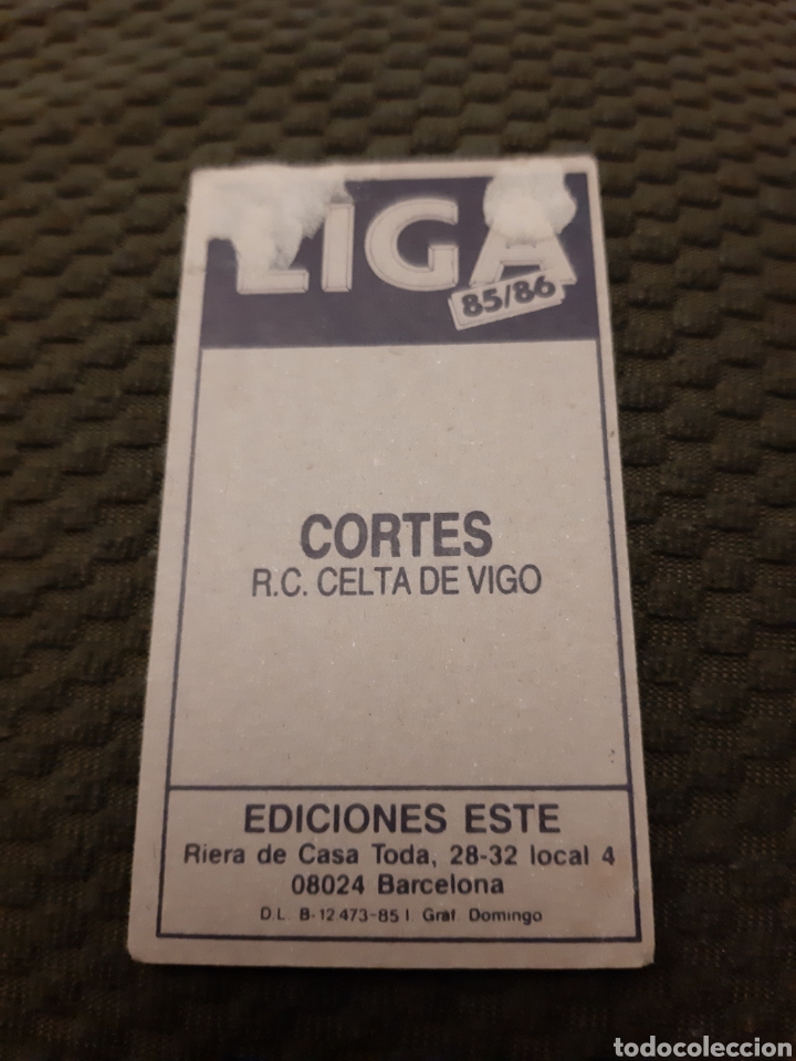 Cromos de f&uacute;tbol: EDICIONES ESTE 85 86 CELTA CORTES - Foto 2
