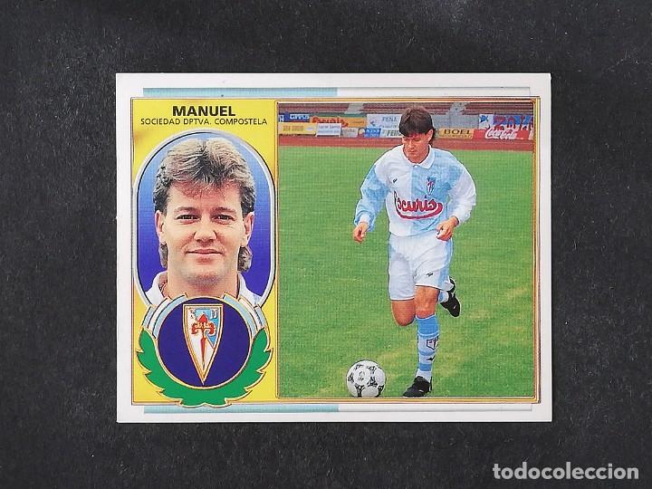 Fu&szlig;ball-Sticker: COM MANUEL COMPOSTELA 1996 1997 EDICIONES ESTE 96 97 SIN PEGAR NUNCA PEGADO