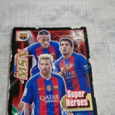 Cromos de Fútbol: SUPER HEROES MSN SUAREZ MESSI NEYMAR. Lote 198349243