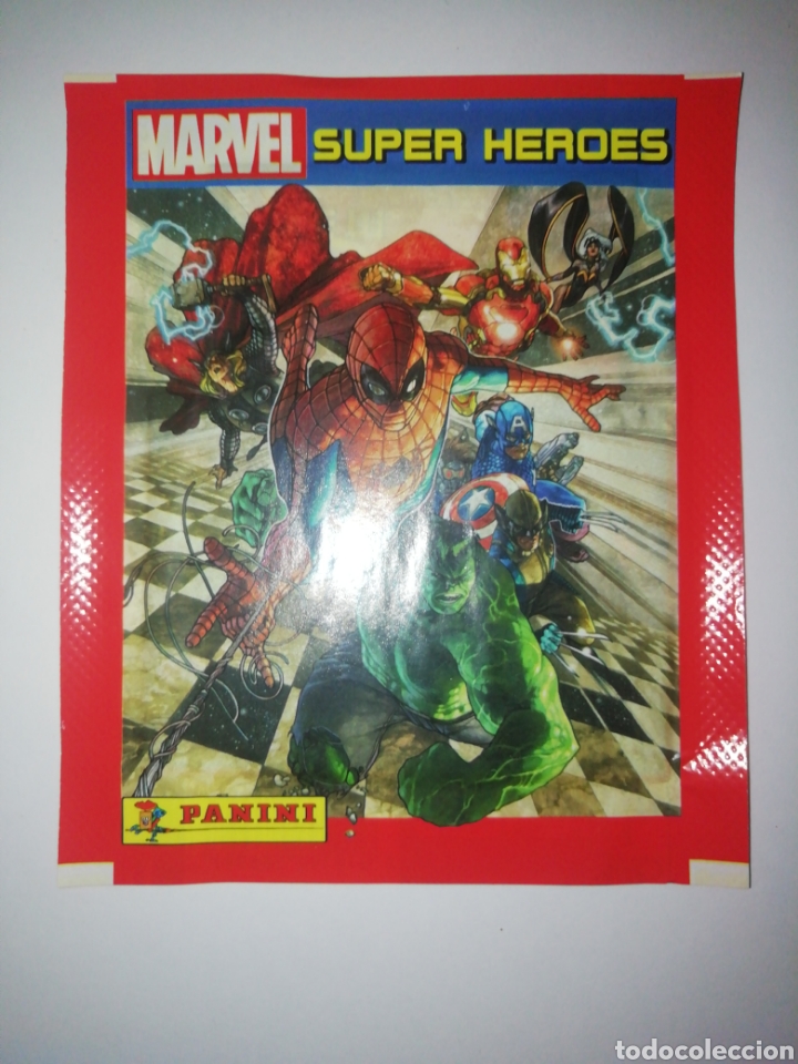 Cromos de F&uacute;tbol: Sobre sin abrir marvel super heroes panini