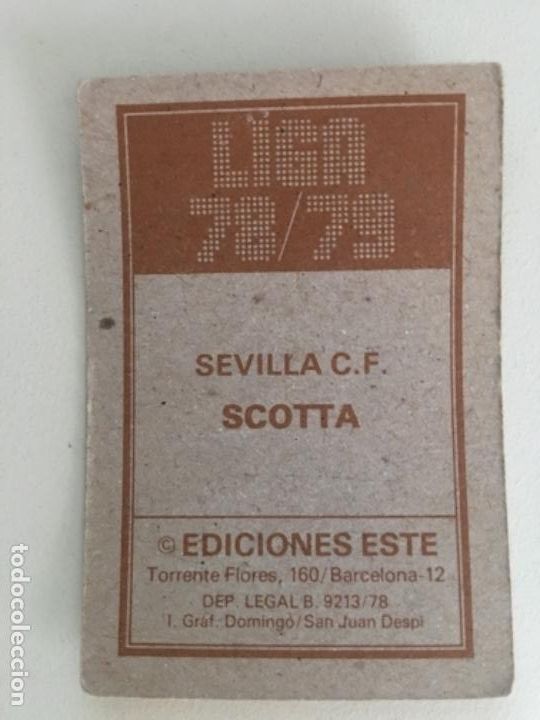 Cromos de f&uacute;tbol: Este 78-79 Scotta nunca pegado - Foto 2