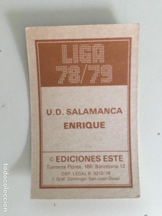 Cromos de f&uacute;tbol: Este 78-79 Enrique nunca pegado - Foto 2