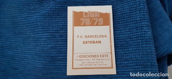 Cromos de f&uacute;tbol: 78/79 ESTE. Barcelona esteban - Foto 2