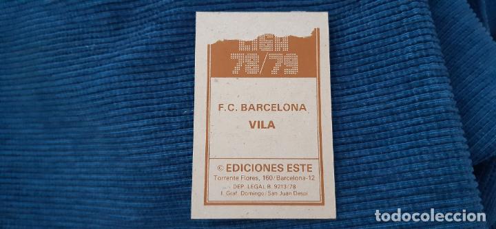 Cromos de f&uacute;tbol: 78-79 ESTE. VILA BARCELONA DIFICIL - Foto 2