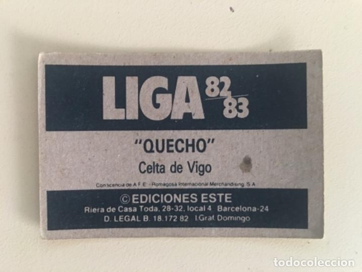 Cromos de f&uacute;tbol: Este 82-83 Quecho nunca pegado - Foto 2