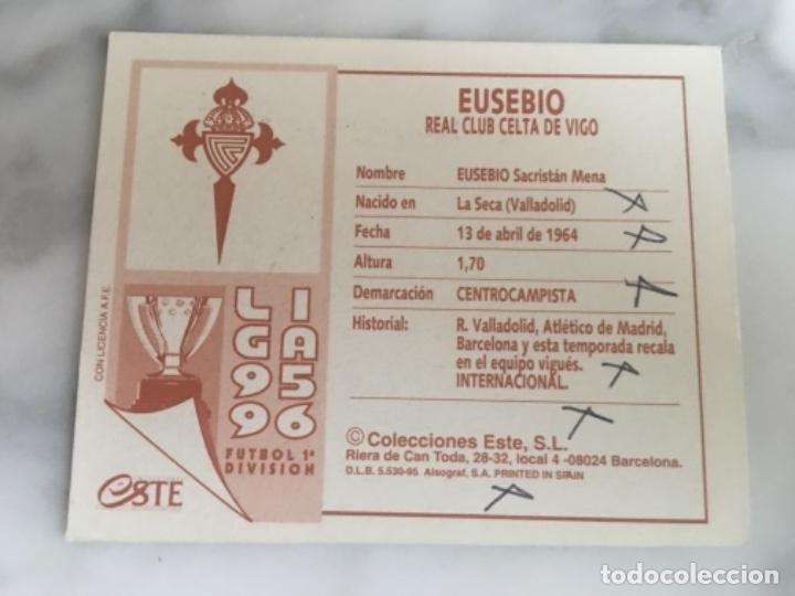 Cromos de f&uacute;tbol: Este 95-96 Eusebio nunca pegado - Foto 2