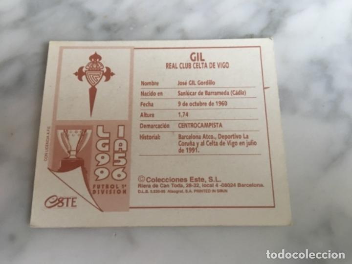 Cromos de f&uacute;tbol: Este 95-96 Gil nunca pegado - Foto 2