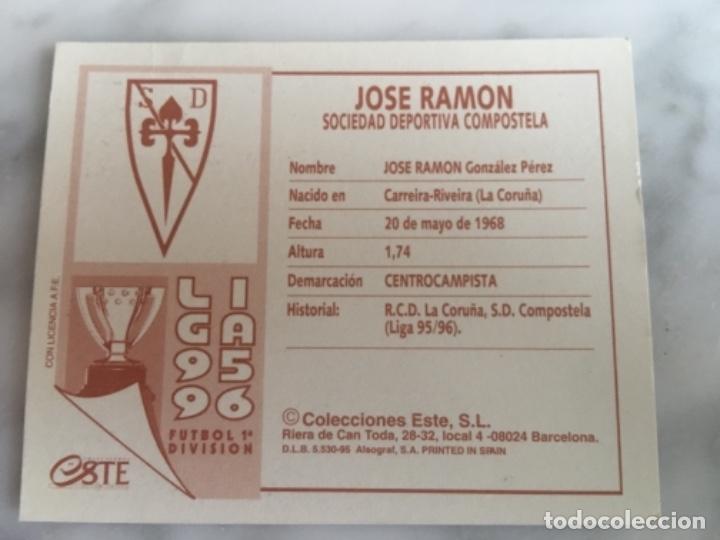 Cromos de f&uacute;tbol: Este 95-96 Jos&eacute; Ram&oacute;n - Foto 2
