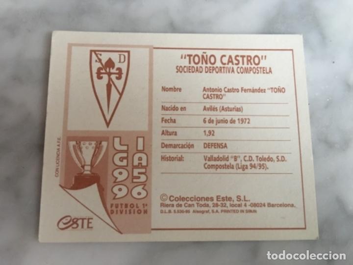 Cromos de f&uacute;tbol: Este 95-96 To&ntilde;o Castro - Foto 2