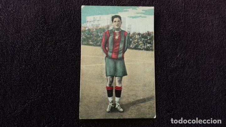 Cromos de f&uacute;tbol: CROMO FUTBOL. EMILIO SAGI-BARBA. F.C.BARCELONA. GRANDES JUGADORES DE FUTBOL. CHOCOLATE EDUARDO PI.