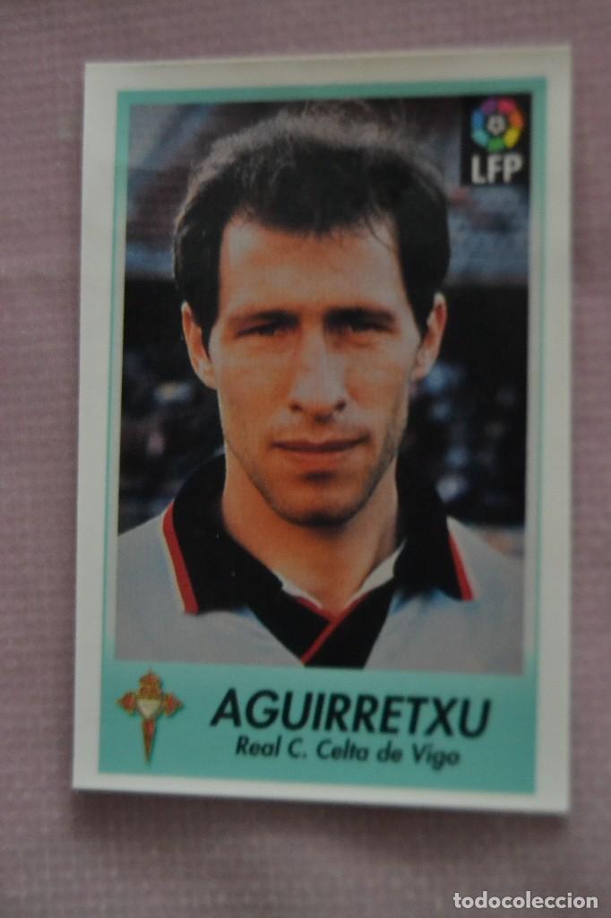 Cromos de f&uacute;tbol: Cromo pegatina 045 Aguirretxu 45 Celta de Vigo Bollycao Futbol Liga 96-97