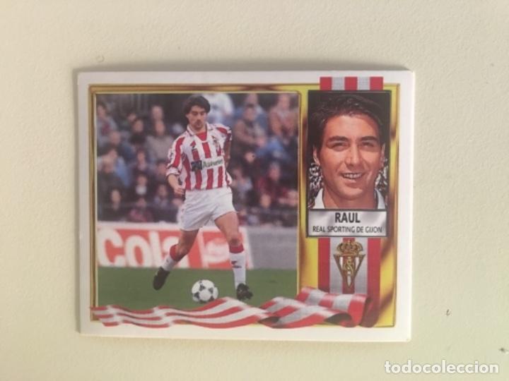 Cromos de f&uacute;tbol: Este 95-96 Ra&uacute;l nunca pegado - Foto 1
