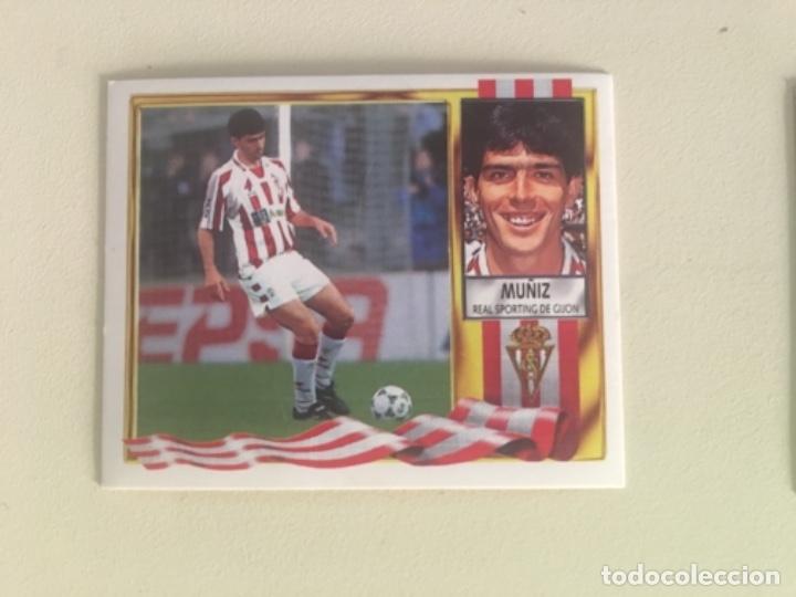 Cromos de f&uacute;tbol: Este 95-96 Mu&ntilde;iz nunca pegado - Foto 1