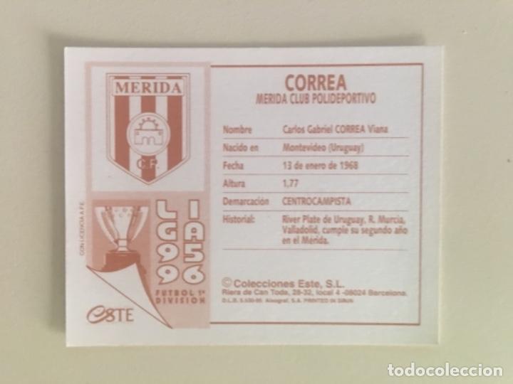 Cromos de f&uacute;tbol: Este 95-96 Correa nunca pegado - Foto 2