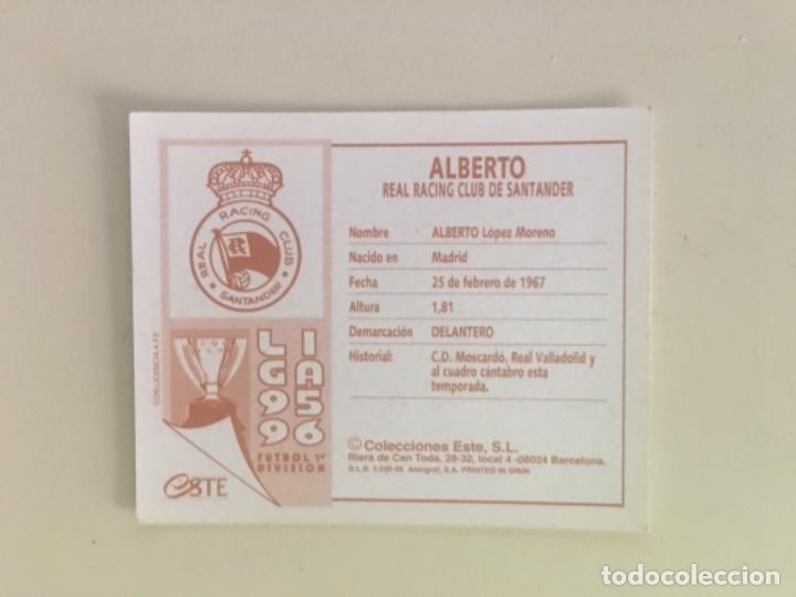 Cromos de f&uacute;tbol: Este 95-96 Alberto nunca pegado - Foto 2