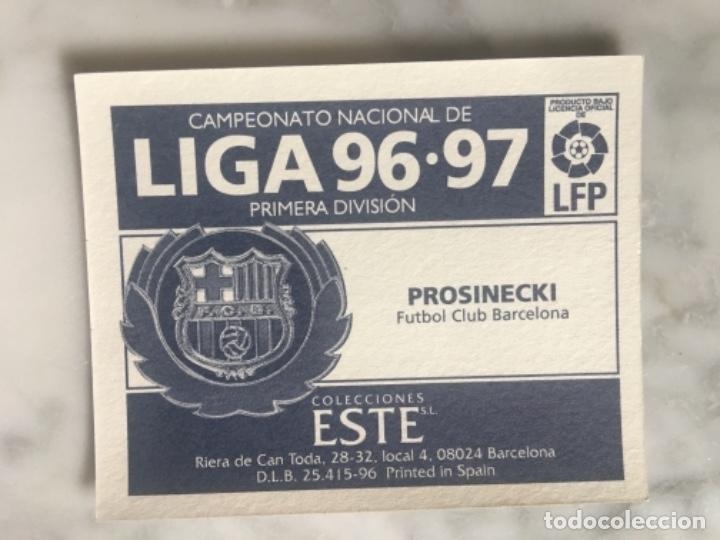 Cromos de f&uacute;tbol: Este 96-97 Prosinecki nunca pegado - Foto 2