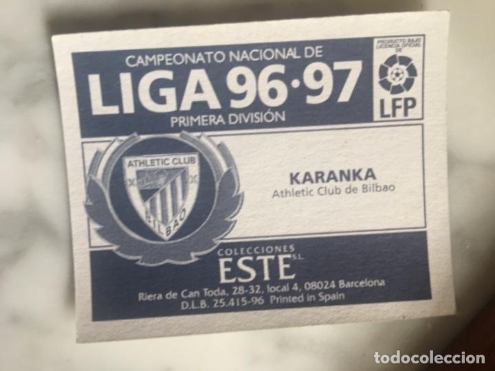 Cromos de f&uacute;tbol: Este 96-97 Karanka nunca pegado - Foto 2