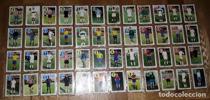 Cromos de f&uacute;tbol: COLECCION COMPLETA BARAJA 48 CARTAS FUTBOLISTAS A&Ntilde;O 1969.
