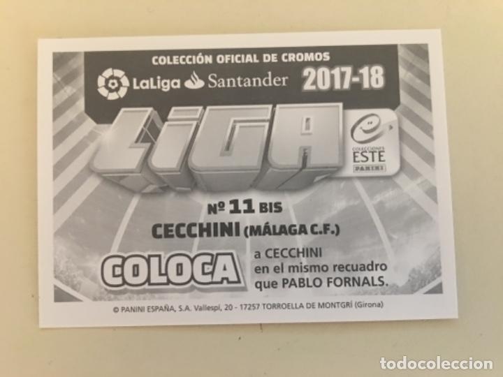 Cromos de f&uacute;tbol: Este 17-18 Cecchini nunca pegado - Foto 2
