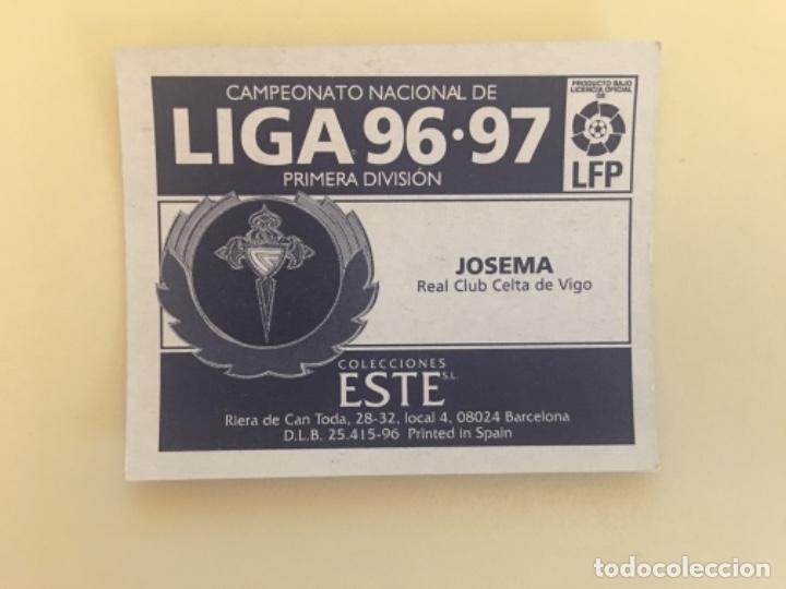 Cromos de f&uacute;tbol: Este 96-97 Josema nunca pegado - Foto 2