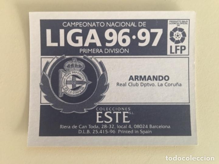 Cromos de f&uacute;tbol: Este 96-97 Armando nunca pegado - Foto 2