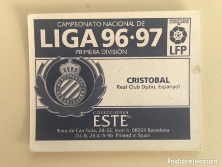 Cromos de f&uacute;tbol: Este 96-97 Crist&oacute;bal nunca pegado - Foto 2