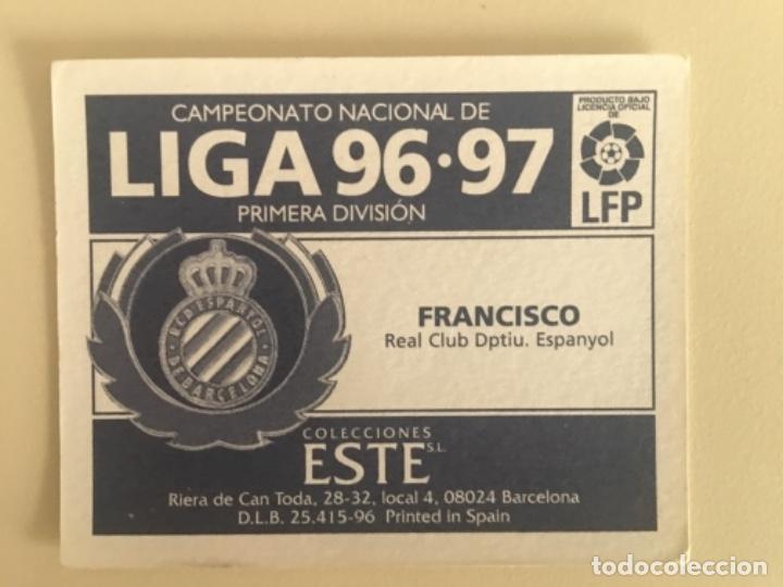 Cromos de f&uacute;tbol: Este 96-97 Francisco nunca pegado - Foto 2