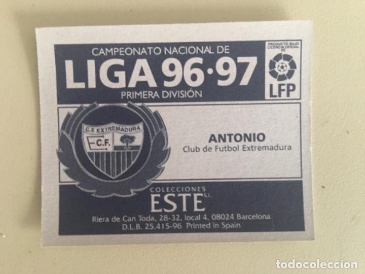Cromos de f&uacute;tbol: Este 96-97 Antonio nunca pegado - Foto 2