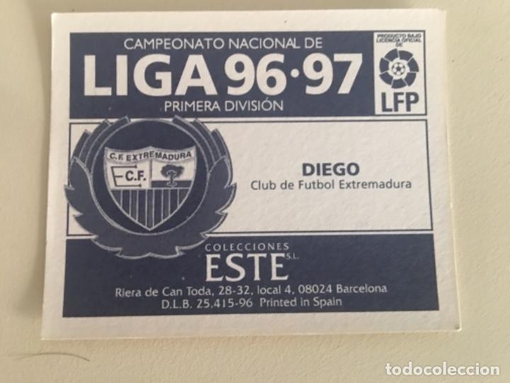 Cromos de f&uacute;tbol: Este 96-97 Diego nunca pegado - Foto 2