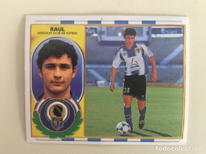 Cromos de f&uacute;tbol: Este 96-97 Ra&uacute;l nunca pegado - Foto 1