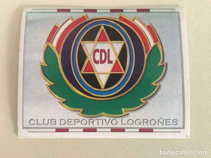 Cromos de f&uacute;tbol: Este 96-97 Escudo Logro&ntilde;&eacute;s nunca pegado - Foto 1