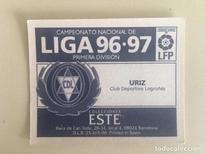 Cromos de f&uacute;tbol: Este 96-97 Uriz nunca pegado - Foto 2