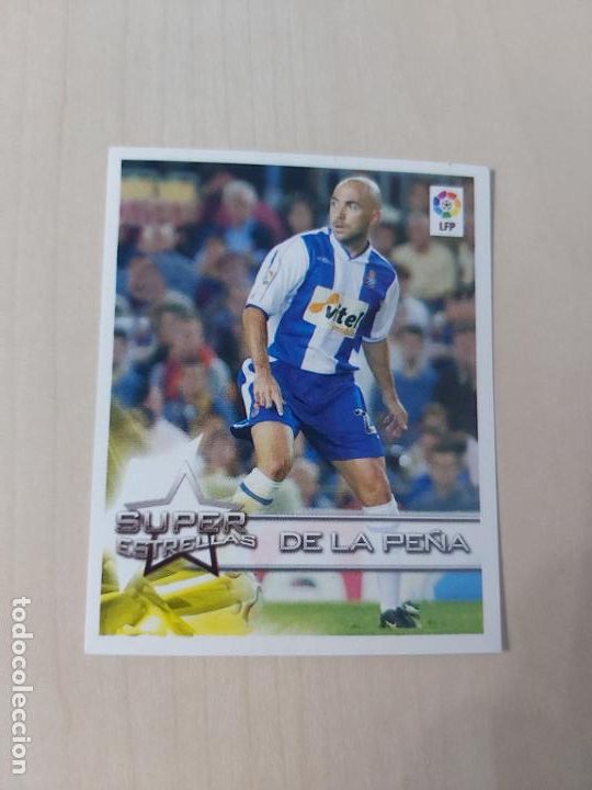 Fu&szlig;ball-Sticker: N&ordm; 12 DE LA PE&Ntilde;A - SUPERLIGA DE LAS ESTRELLAS 2002 2003 PANINI 02 03 CROMO NUNCA PEGADO