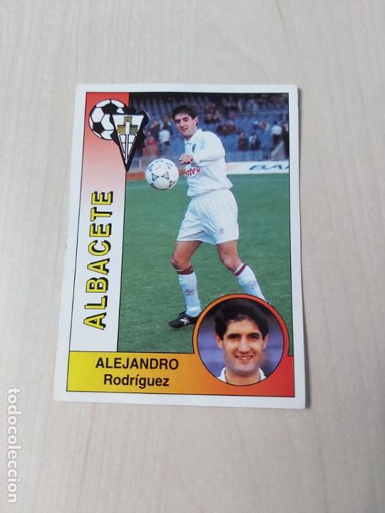 Figurine di Calcio: CROMO N&ordm; 4 ALEJANDRO ALBACETE - LIGA PANINI 94 95 NUEVO SIN PEGAR