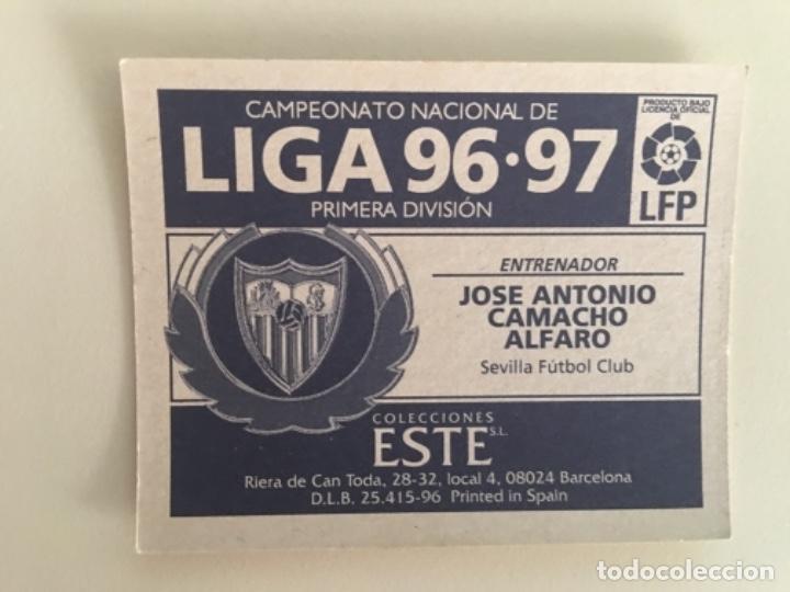 Cromos de f&uacute;tbol: Este 96-97 Camacho nunca pegado - Foto 2